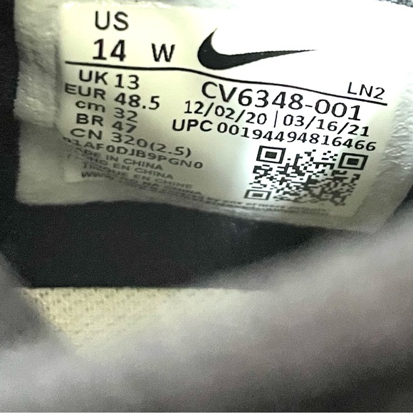 Nike Vapor Edge Pro 360 Football Cleats Size 14 Wide CV6348-001 - Picture 10 of 12